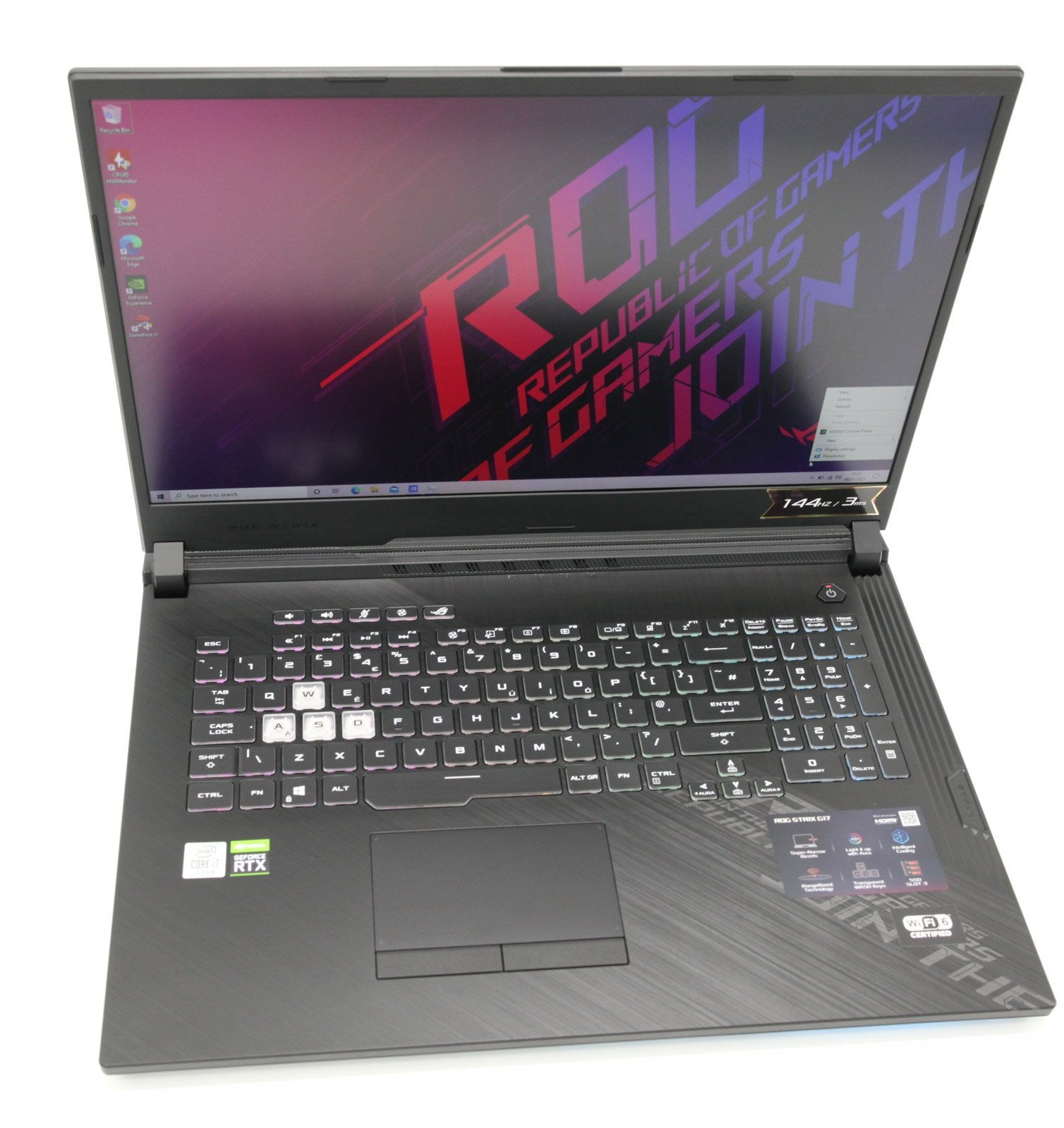 ASUS ROG Strix G17" Gaming Laptop: RTX 2070, 10th Gen i7 16GB RAM 512GB VAT - CruiseTech