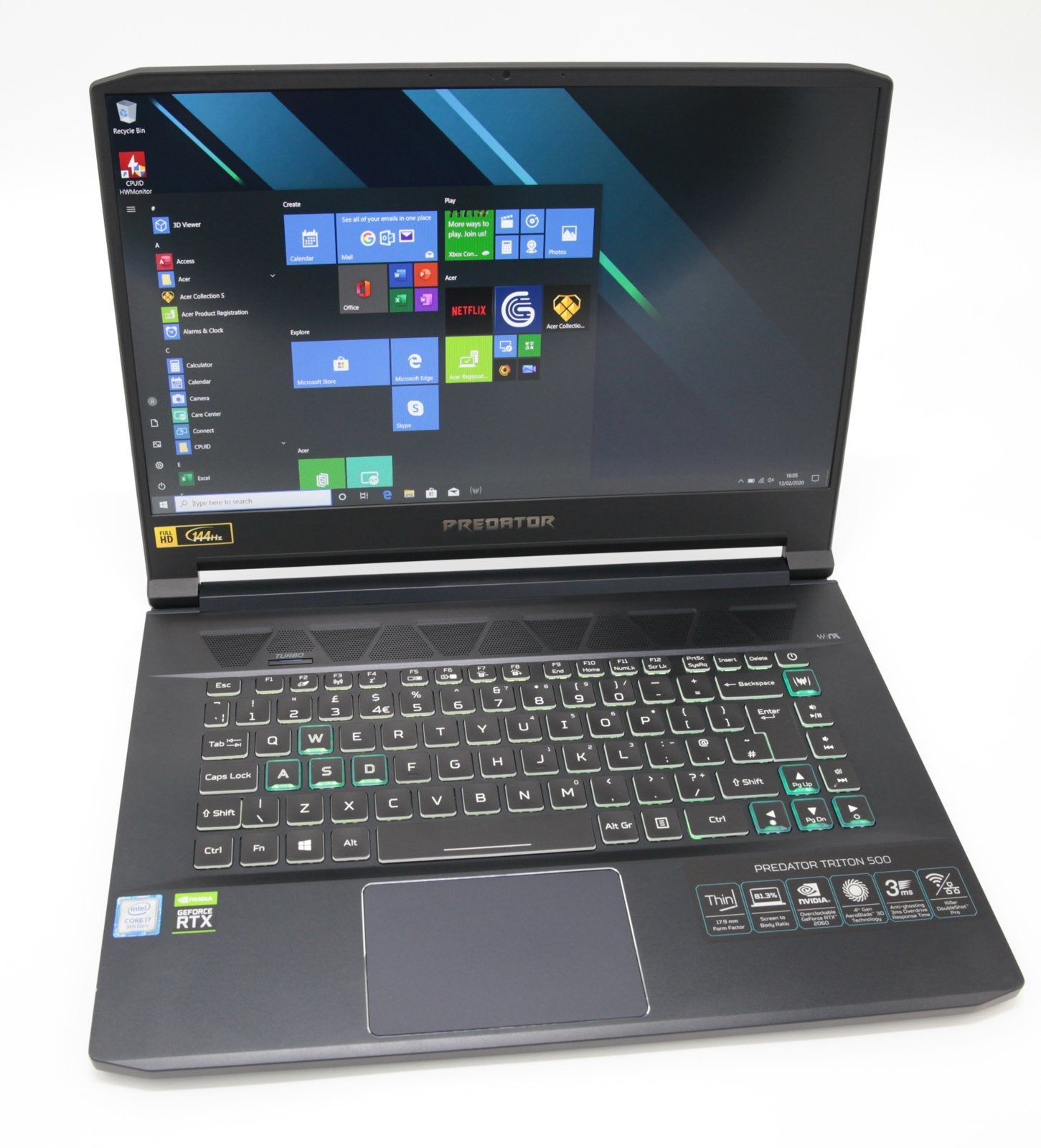 Acer Triton 500 Gaming Laptop: NVIDIA RTX 2060, Core i7-9750H