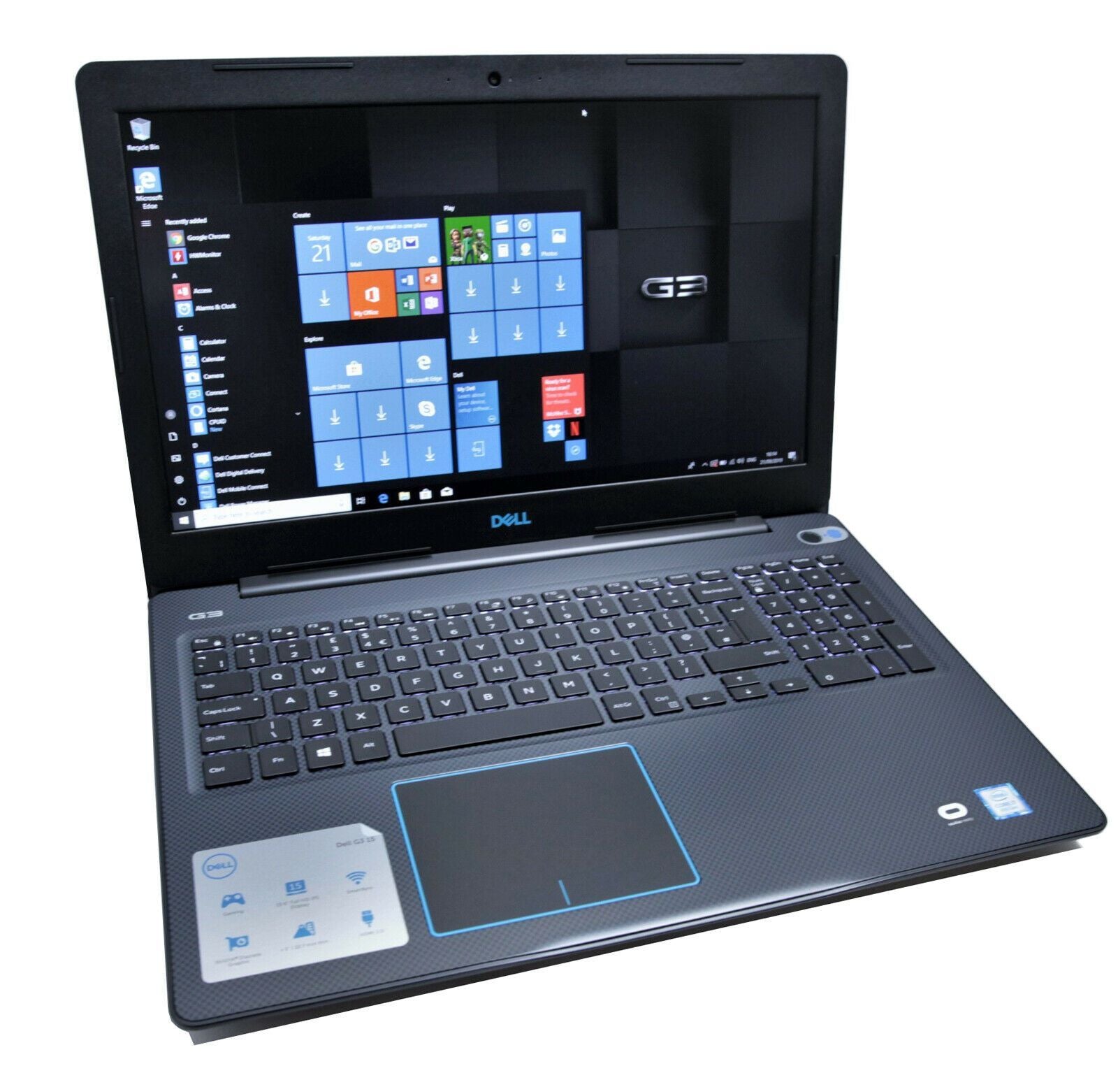 Dell G3 15 IPS Gaming Laptop: Core i7-8750H, GTX 1060 Max-Q, 128GB+1TB, 8GB RAM - CruiseTech