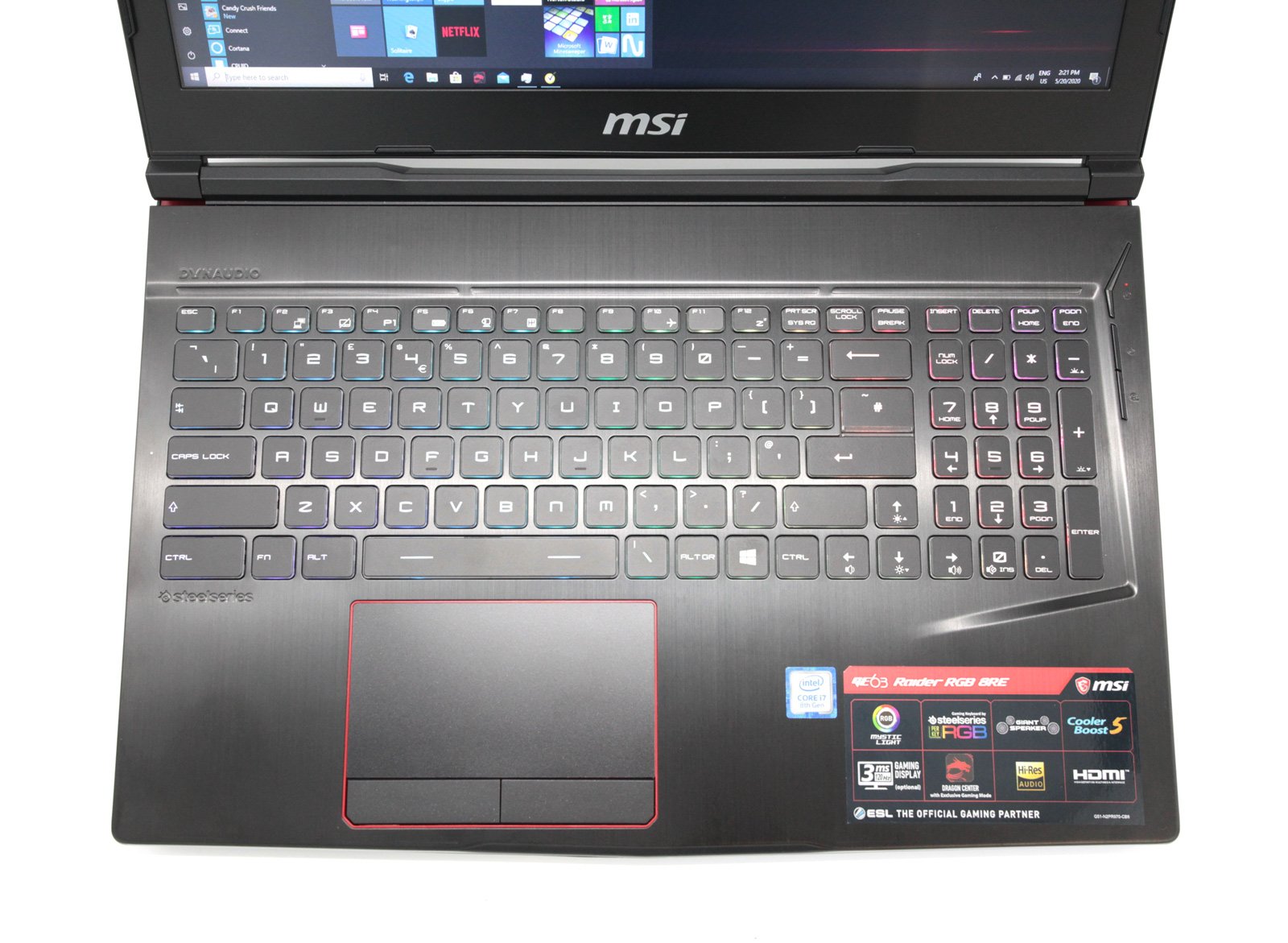 MSI GE63 15.6" RGB Gaming Laptop: GTX 1060, Core i7-8750H, 16GB RAM, 128GB+1TB - CruiseTech