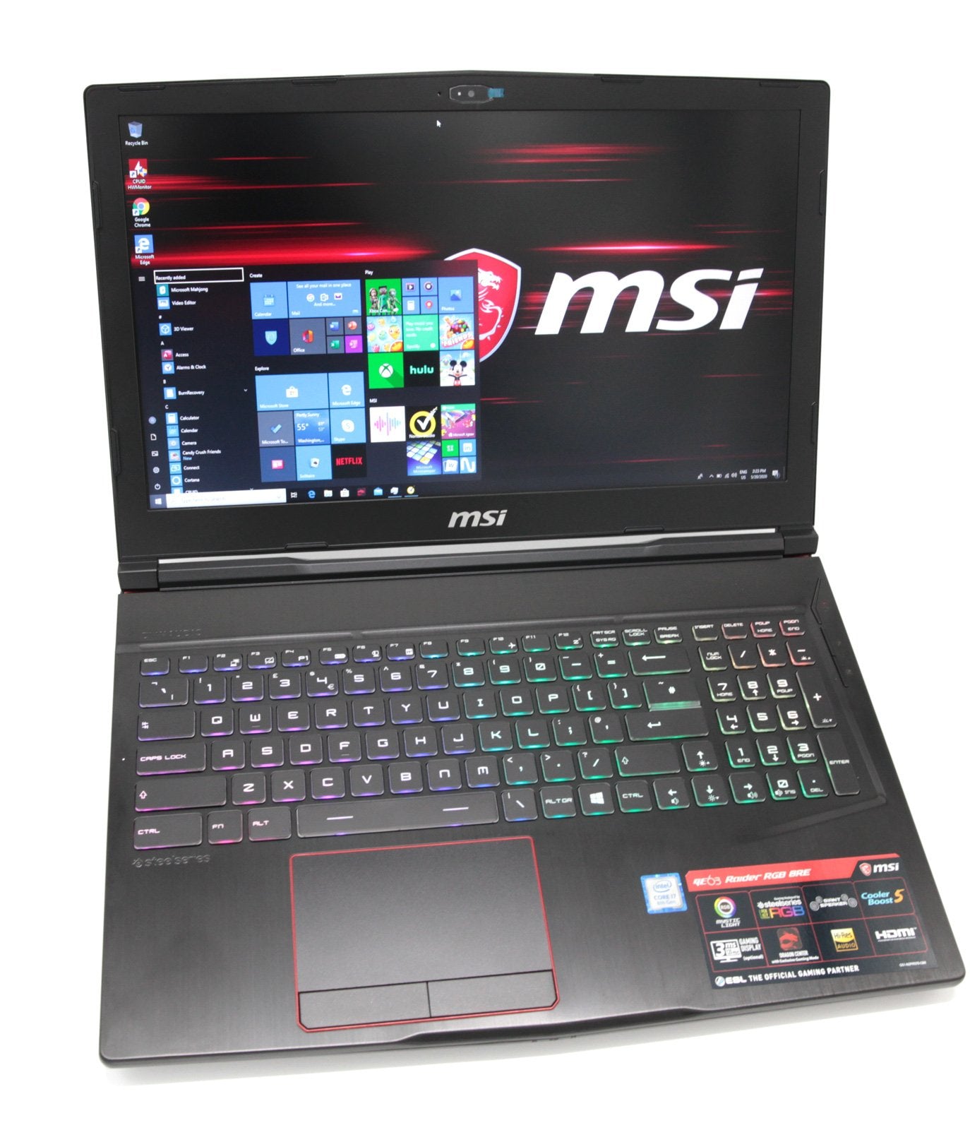 MSI GE63 15.6" RGB Gaming Laptop: GTX 1060, Core i7-8750H, 16GB RAM, 128GB+1TB - CruiseTech