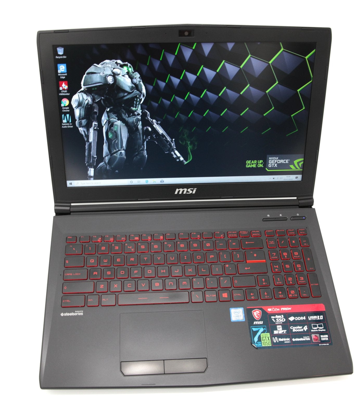 MSI GL62 Gaming Laptop: i7-7700HQ, GTX 1050, 16GB RAM, 256GB