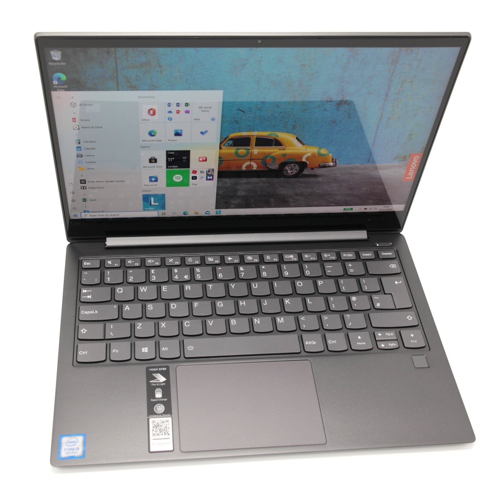 Lenovo Yoga S730 13.3" Laptop: 8th Gen i5, 256GB SSD, 8GB RAM, Warranty, 1.1Kg - CruiseTech