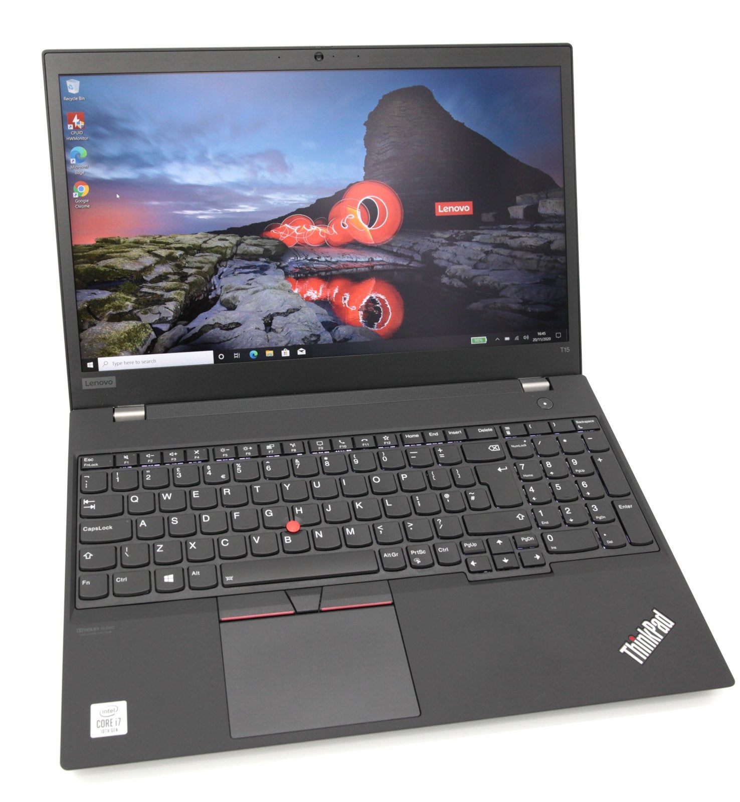 Lenovo Thinkpad T15 Gen Laptop: Core i7-10510U, 256GB SSD, 16GB