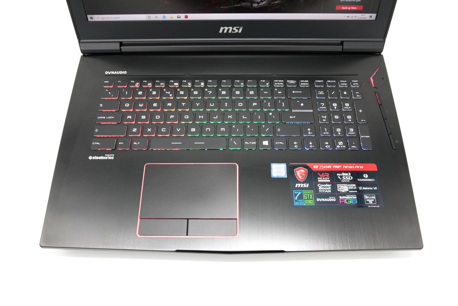MSI GT73EVR Titan Pro 17.3" Gaming Laptop GTX 1080, Core i7, 16GB RAM, 256GB+1TB - CruiseTech