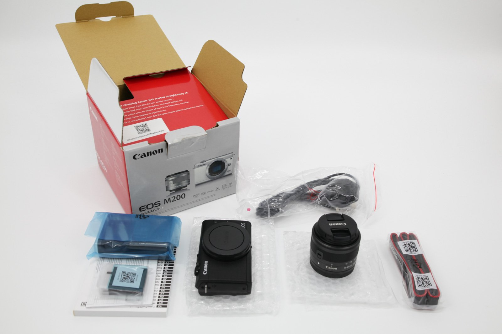 Canon EOS M200 24.1MP Interchangeable Lens Camera, 15-45mm included, Warranty - CruiseTech