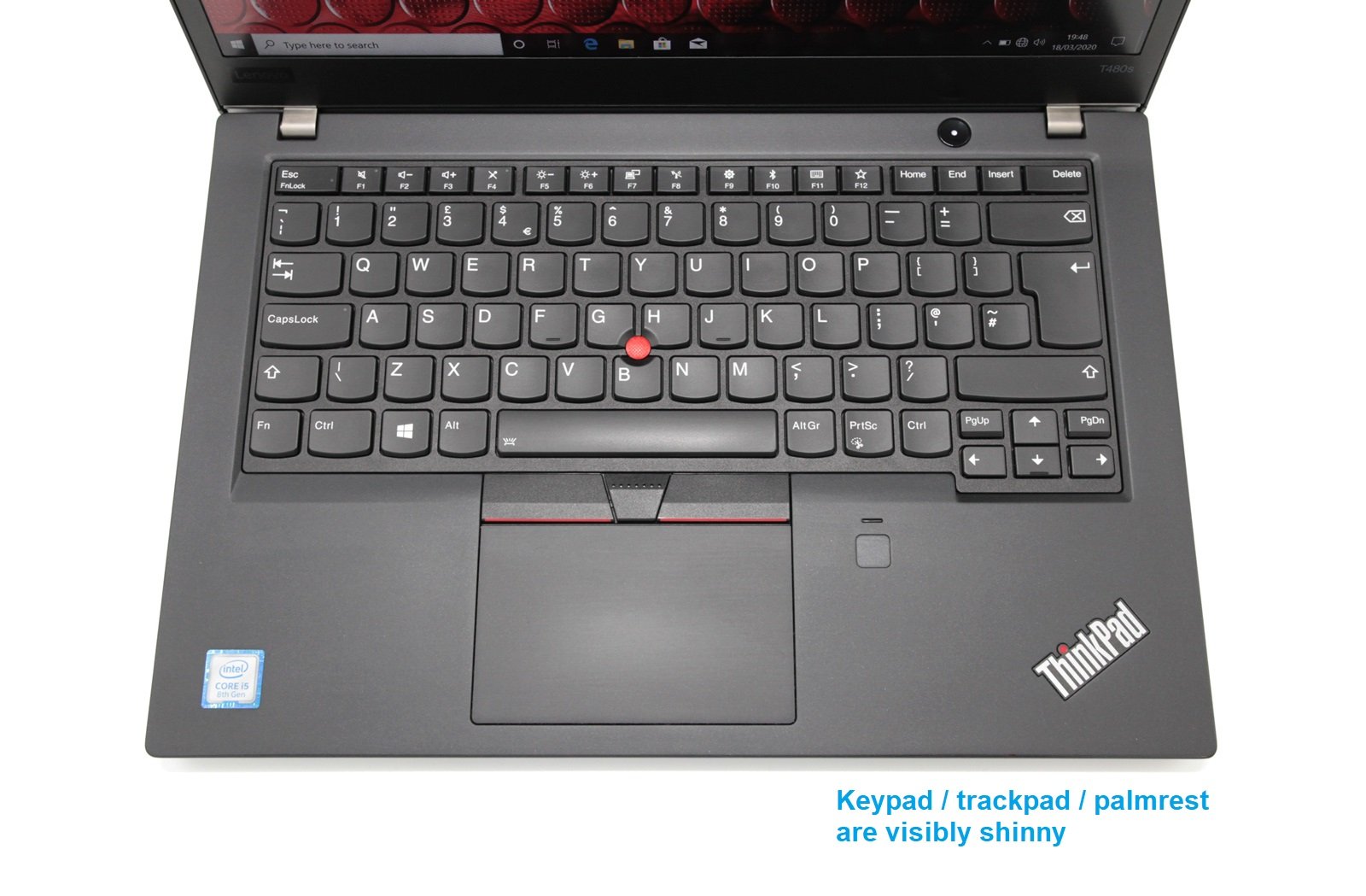 Lenovo Thinkpad T480s IPS Laptop: i5-8250U, 256GB SSD, 8GB RAM Warranty - CruiseTech