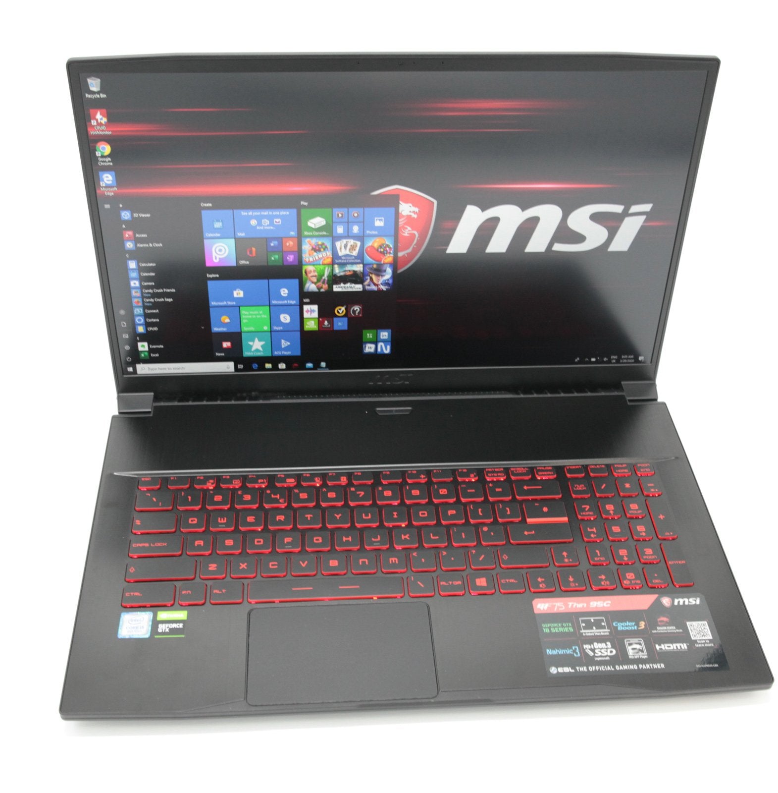 MSI GF75 17.3" Gaming Laptop: GTX 1650, i5-9300H, 8GB RAM, 256GB SSD - CruiseTech