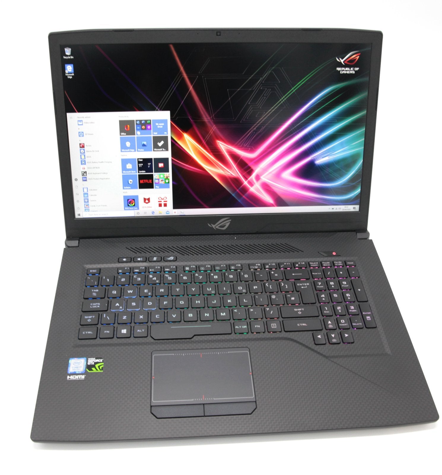 ASUS ROG GL703GM 17" Gaming Laptop: 256GB+1TB, GTX 1060, Core i7-8750H 16GB RAM - CruiseTech