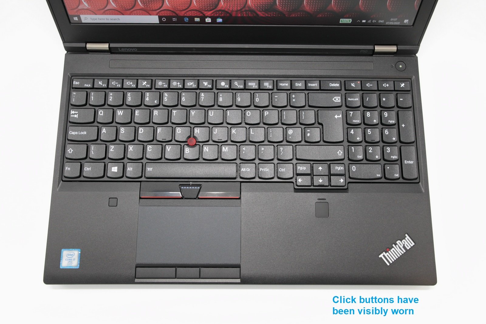 Lenovo Thinkpad P50 FHD Laptop: Core i7-6820HQ Quadro 256GB, 16GB RAM Inc VAT - CruiseTech