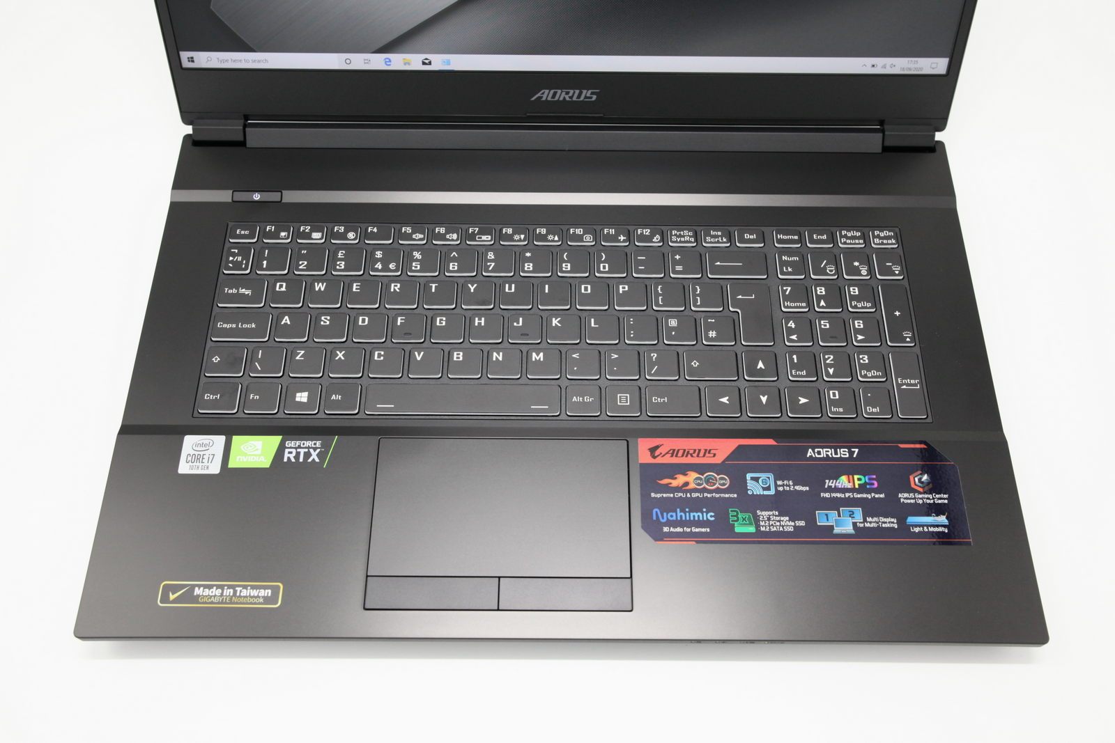 AORUS Gaming Laptop: RTX 2060, Core i7-10750H, 16GB RAM, 512GB+1TB, Warranty - CruiseTech