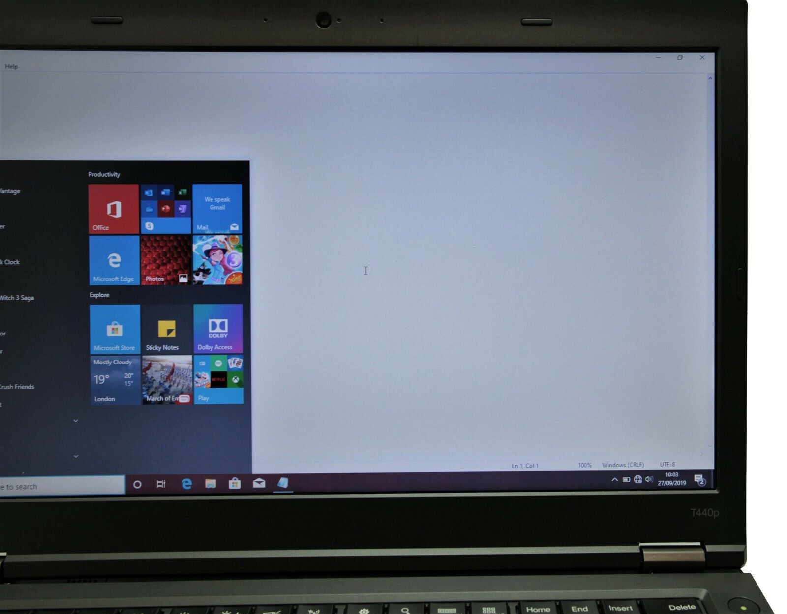 Lenovo ThinkPad T440P Laptop: Core i7-4600M, 8GB RAM, 240GB, NVIDIA 730M, VAT - CruiseTech