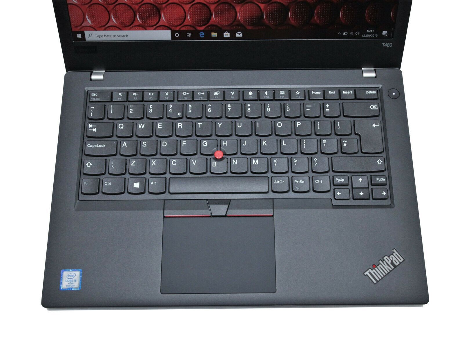 Lenovo Thinkpad T480 14" IPS Laptop: 8th Gen Core i5, 256GB, 8GB RAM, Warranty - CruiseTech