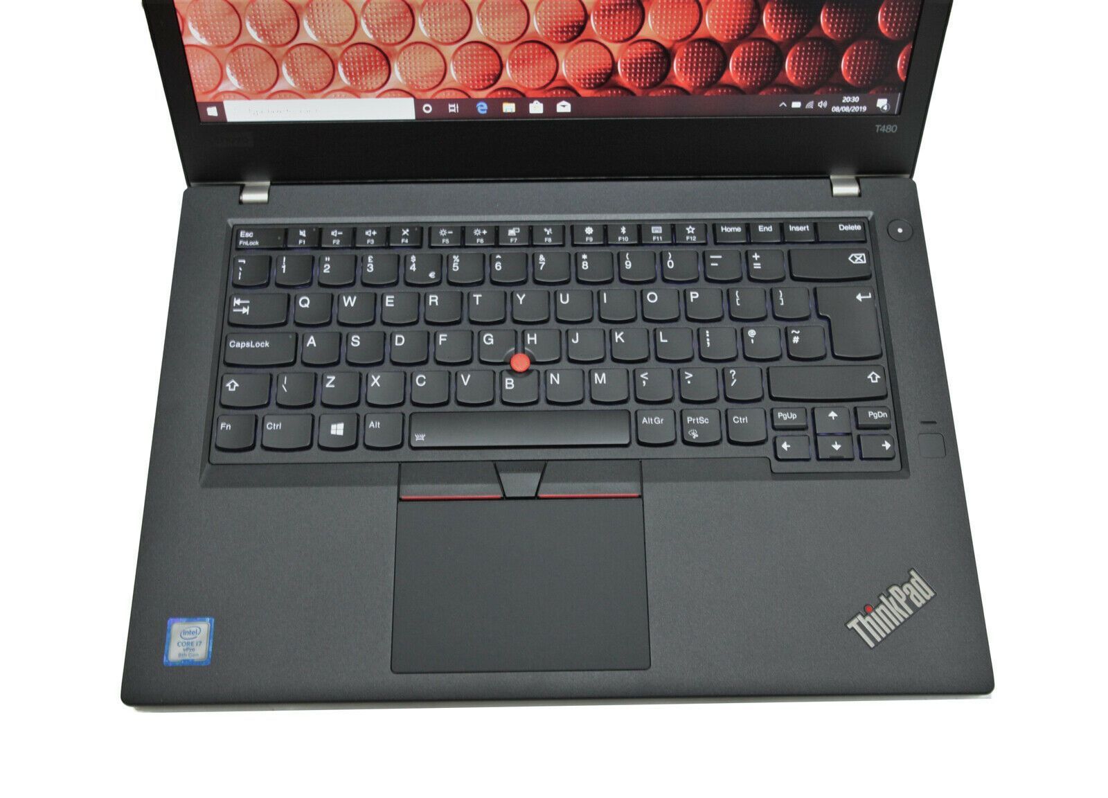 Lenovo Thinkpad T480 IPS Laptop: Core i7-8650U, 512GB SSD, 16GB RAM, Warranty - CruiseTech
