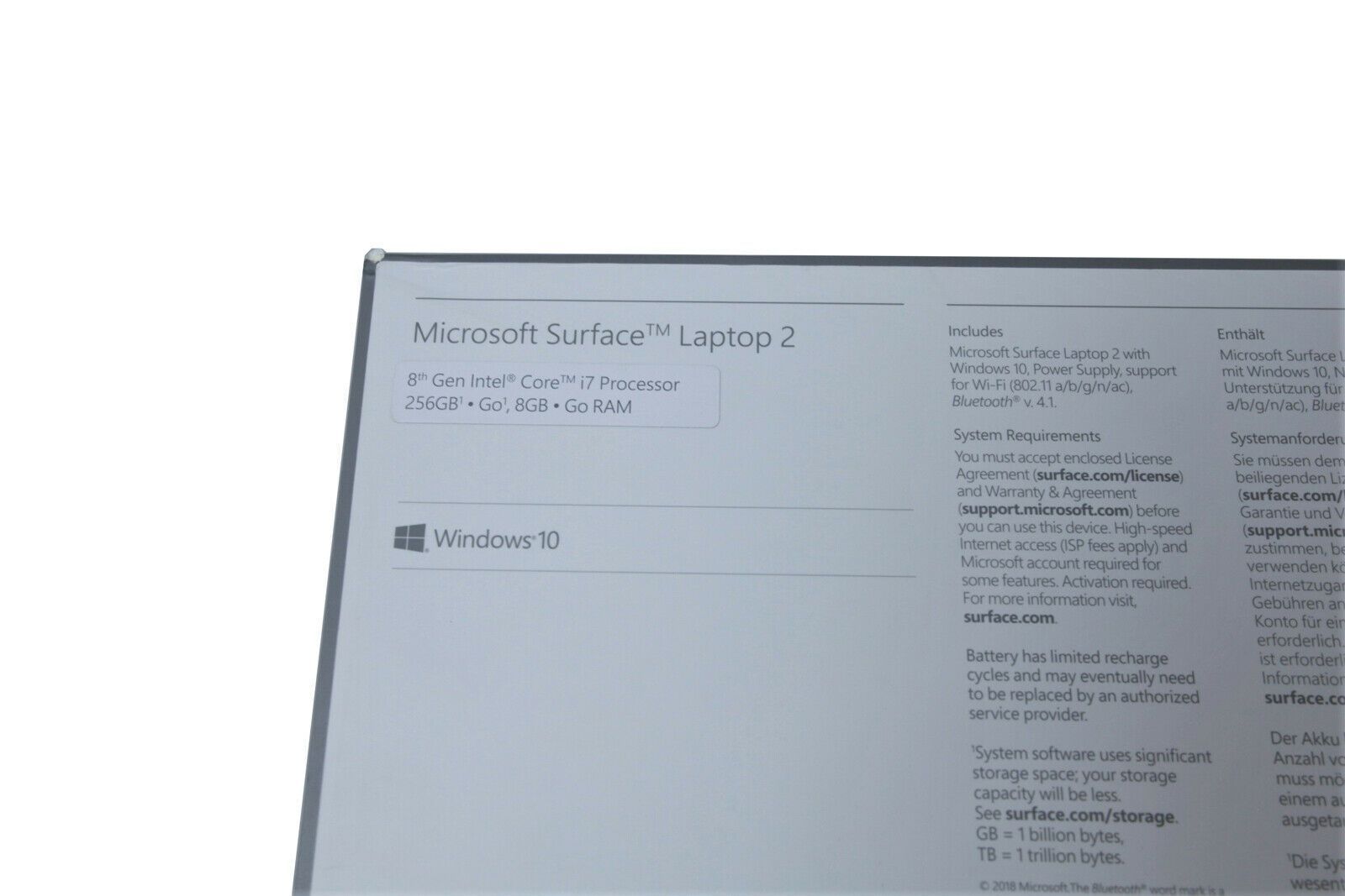 Microsoft Surface Laptop 2: Core i7-8650U 8GB RAM, 256GB SSD, 2020 Warranty - CruiseTech
